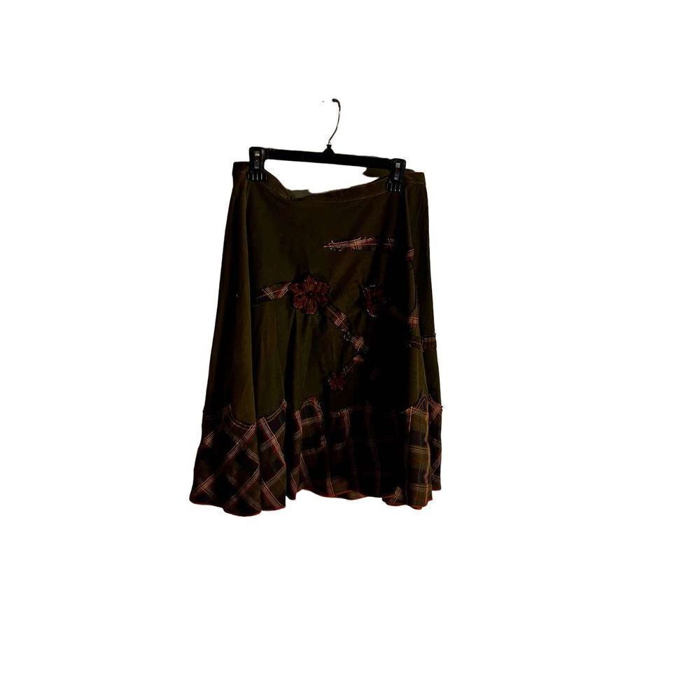 Rinascemento Knee Length corduroy Skirt.
